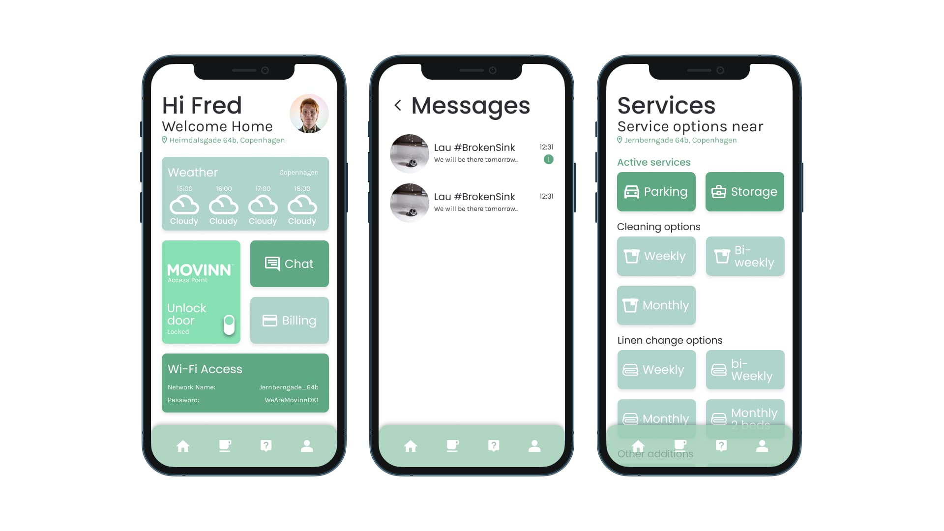 Movinn app — Mobile app for tenants